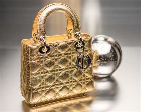 dior bag gold|gold lady dior bag.